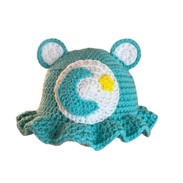 CARE BEAR CROCHET BUCKET HAT
