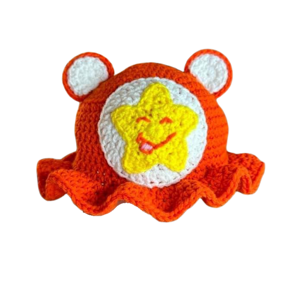 CARE BEAR CROCHET BUCKET HAT