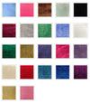 Stretch velvet fabric swatch available for Bellz Couture semi-custom prom gown orders — fabric selection option