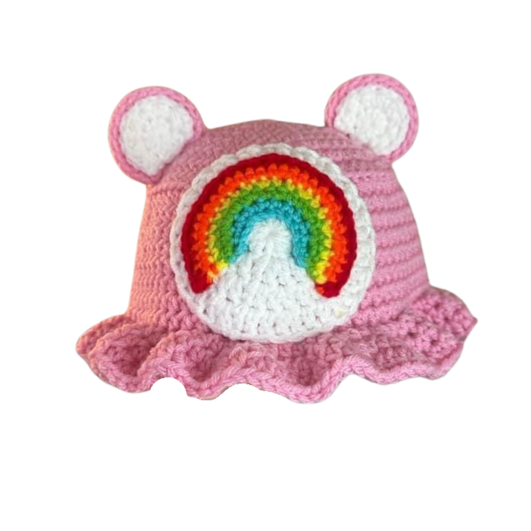 CARE BEAR CROCHET BUCKET HAT