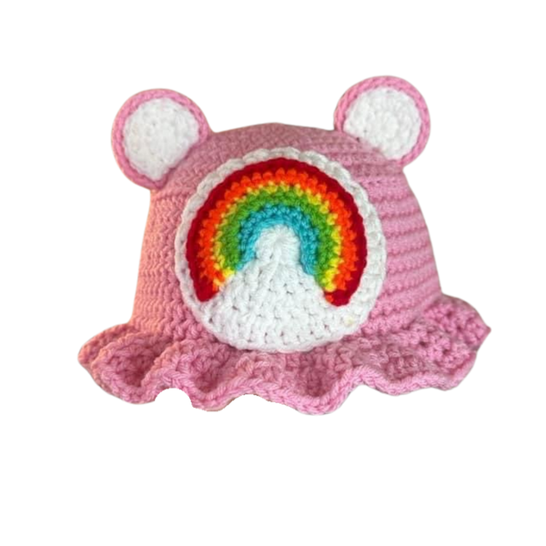 CARE BEAR CROCHET BUCKET HAT