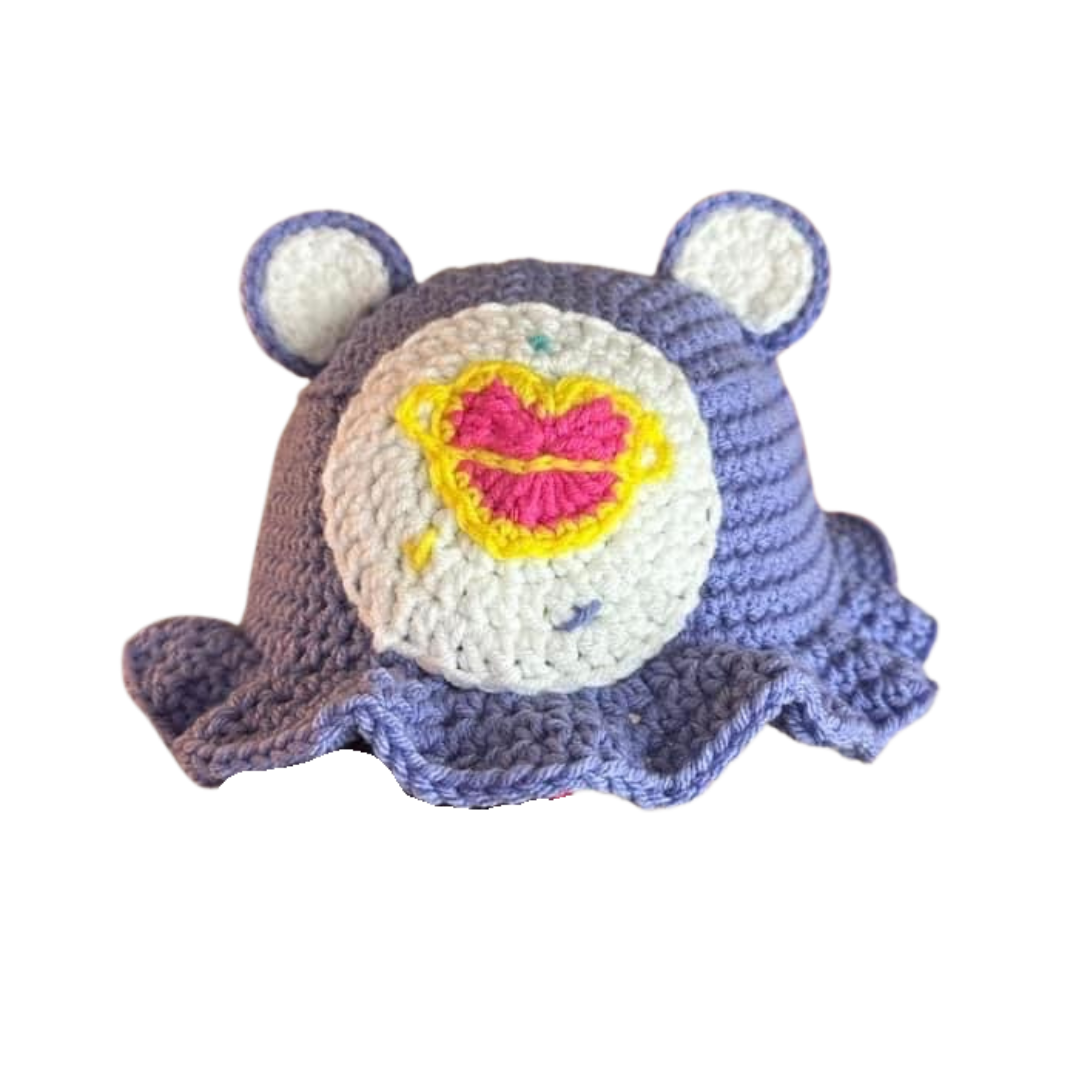 CARE BEAR CROCHET BUCKET HAT