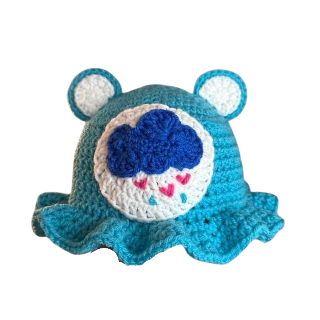 CARE BEAR CROCHET BUCKET HAT