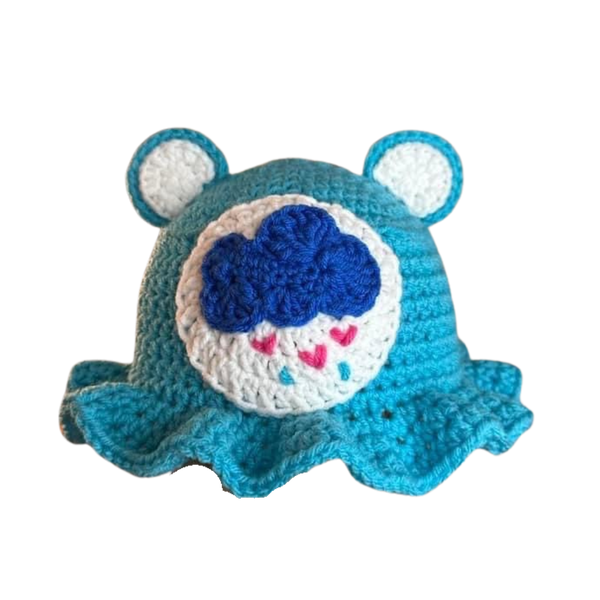 CARE BEAR CROCHET BUCKET HAT