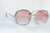 Sugar BB Crystal Sunnies — AB crystal luxury sunglasses in blush on white fur by Bellz Couture