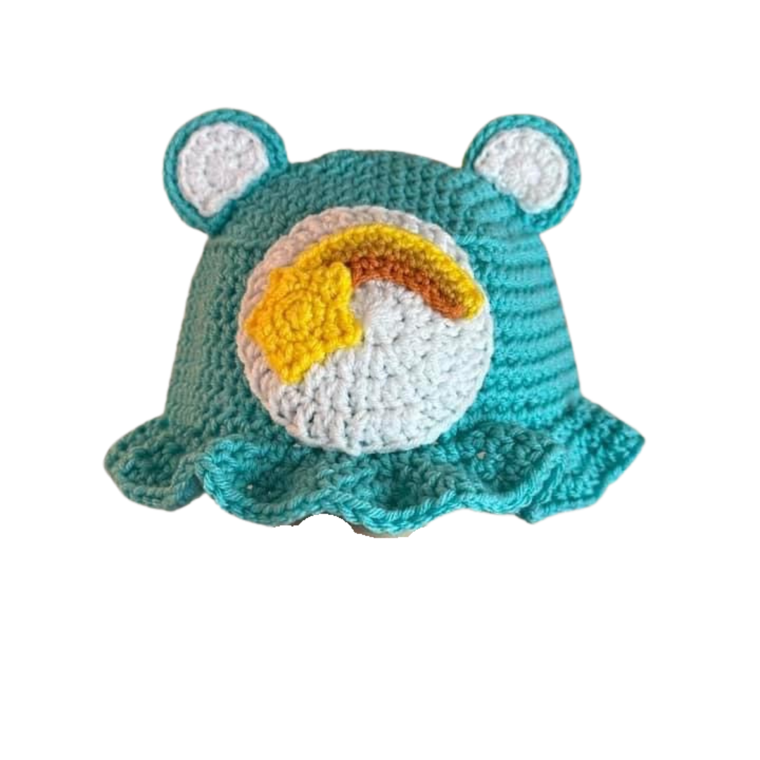 CARE BEAR CROCHET BUCKET HAT