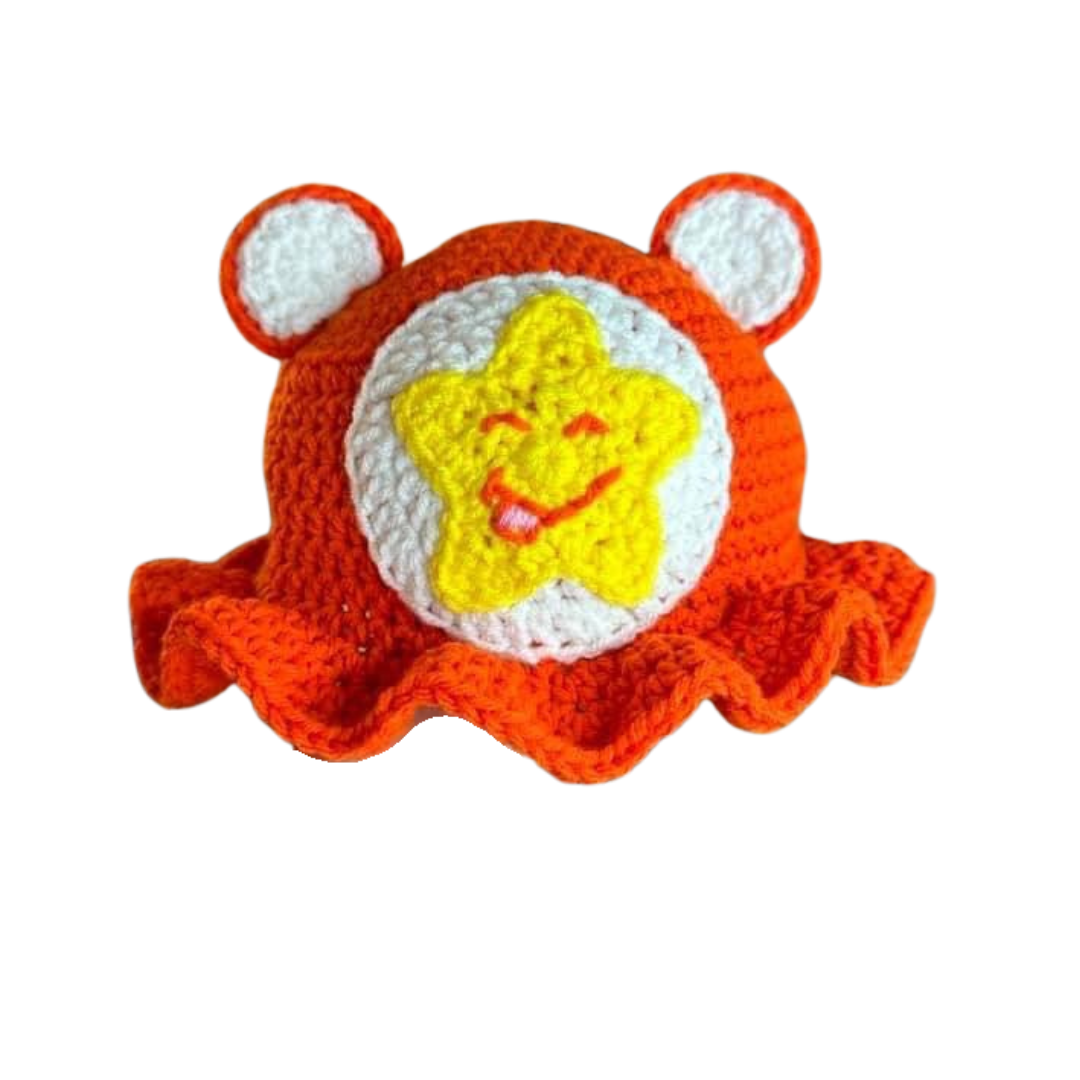 CARE BEAR CROCHET BUCKET HAT