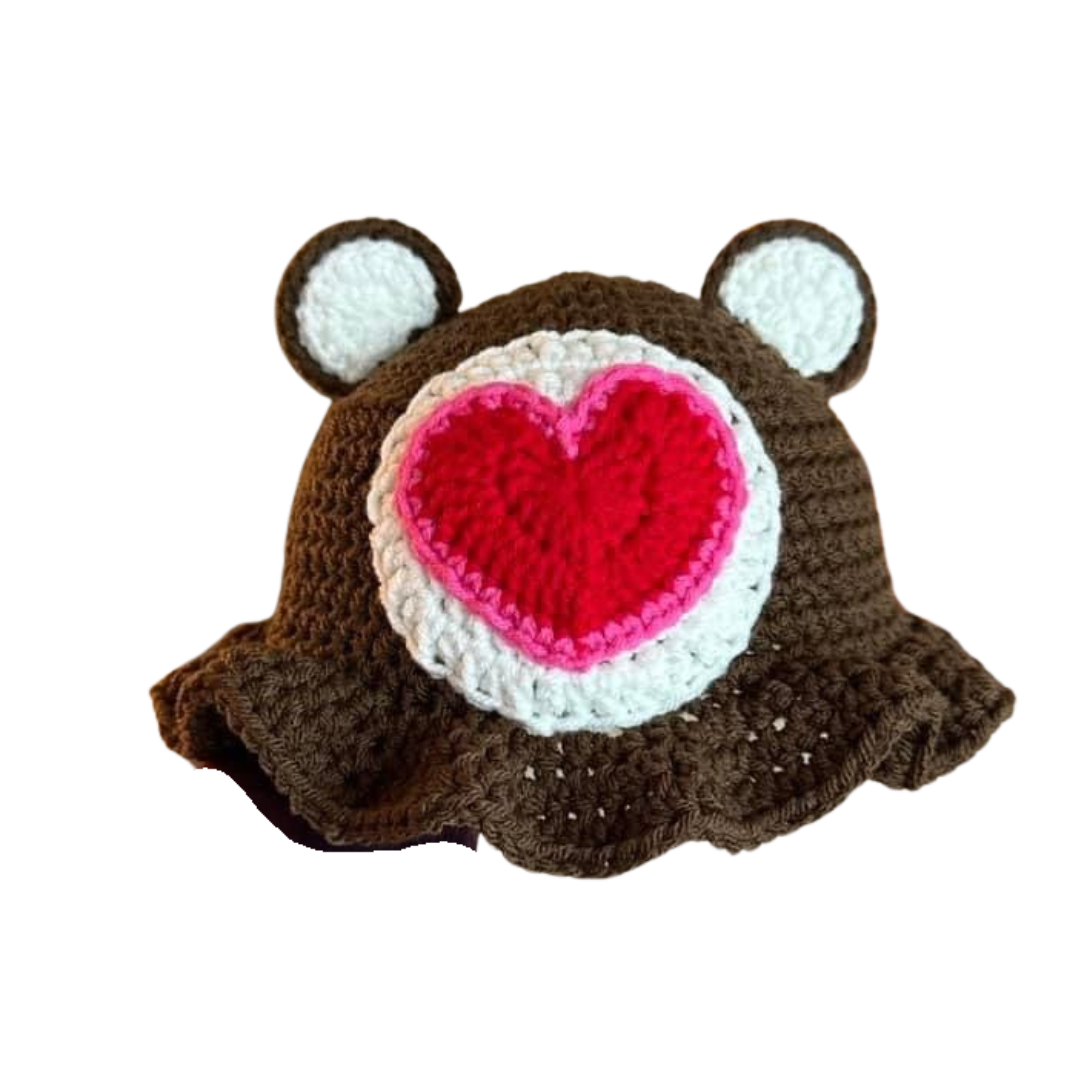 CARE BEAR CROCHET BUCKET HAT