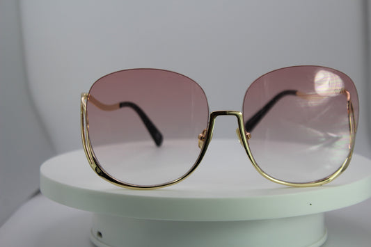 Luxury Half-Rim Sunglasses