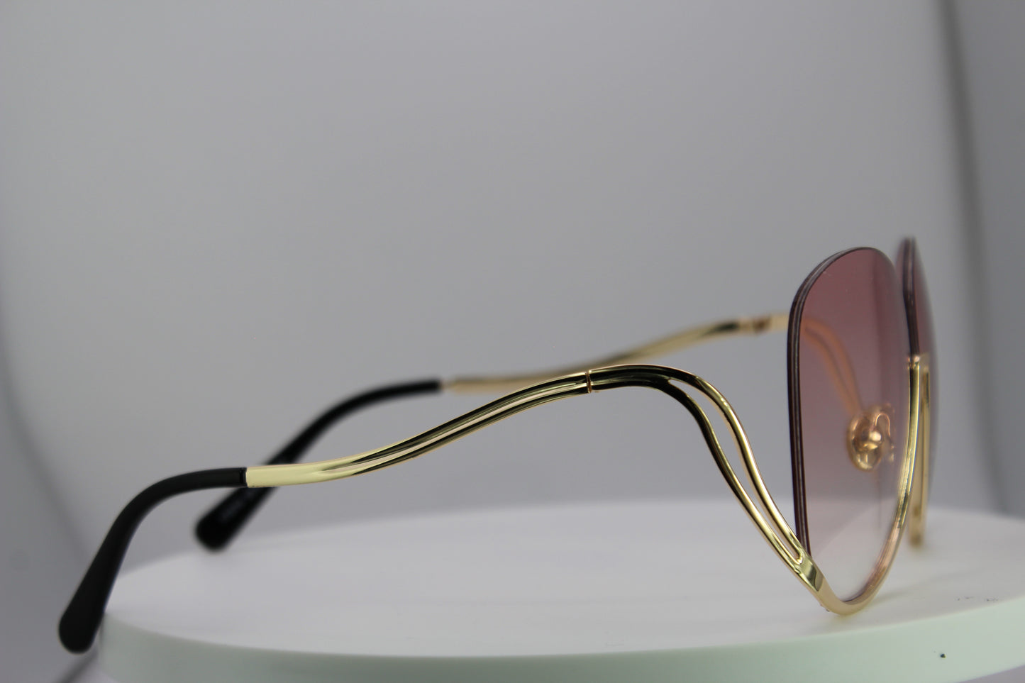 Luxury Half-Rim Sunglasses