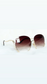 Luxury Half-Rim Sunglasses